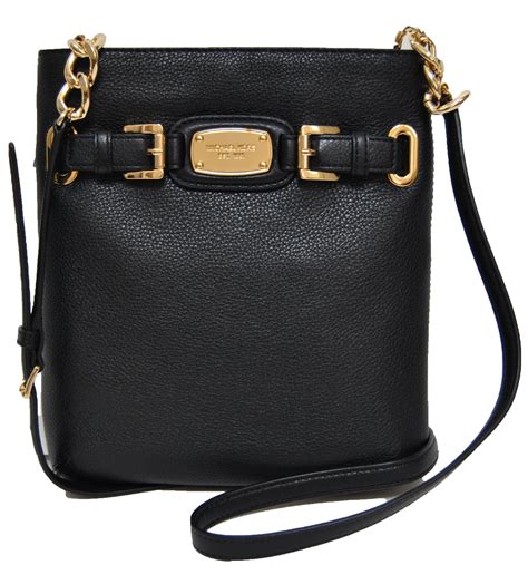 michael kors hamilton crossbody black|Michael Kors Crossbody black leather.